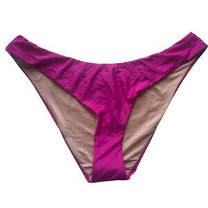 5/$25 J. Crew Curved-Waist Cheeky Hot Pink Bikini Swim Bottoms M Medium New